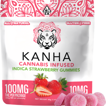 Indulge in Sweet Strawberry Bliss with Kanha Indica Terpene Gummies